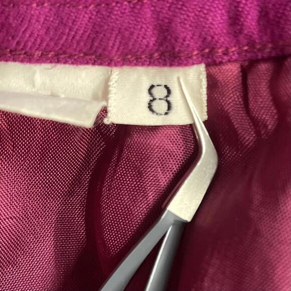 Vintage 1960s 100% Wool Magenta Midi Pencil Skirt size 8 (S/M) - Picture 8 of 8